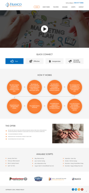 Wordpress Design by pb for J Franco Marketing  | Design: #12689990