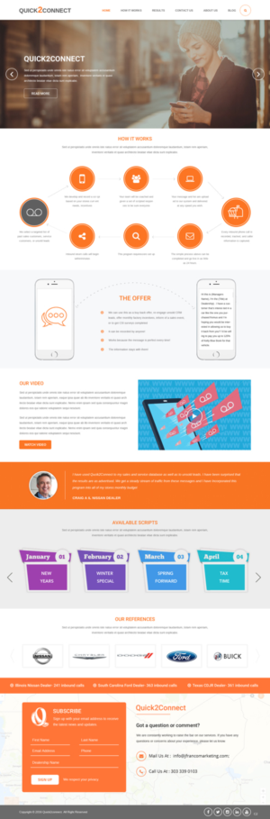 Wordpress Design by pb for J Franco Marketing  | Design: #12730257