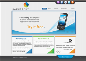 Web Design by pb for this project | Design: #535643