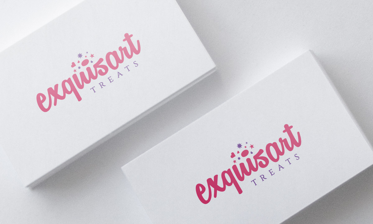 Logo Design by Logoplain for Exquisart Treats | Design: #12690771