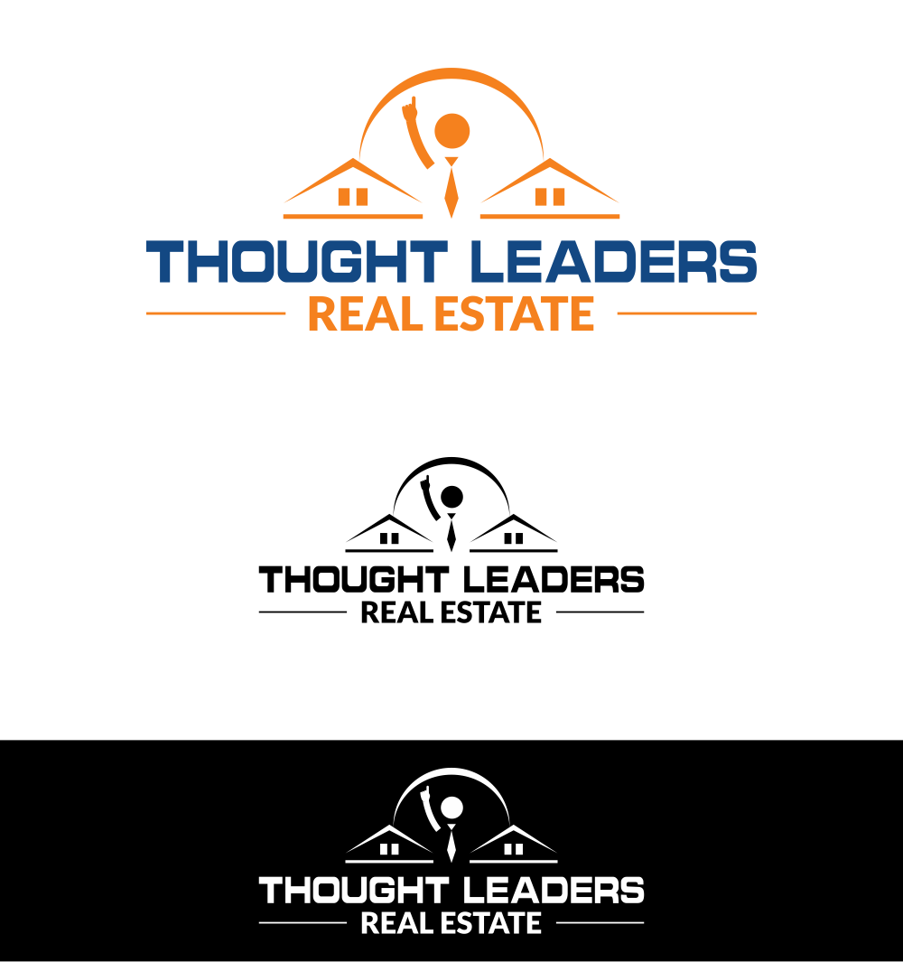 modern bold real estate logo design for thought leaders design thought leaders