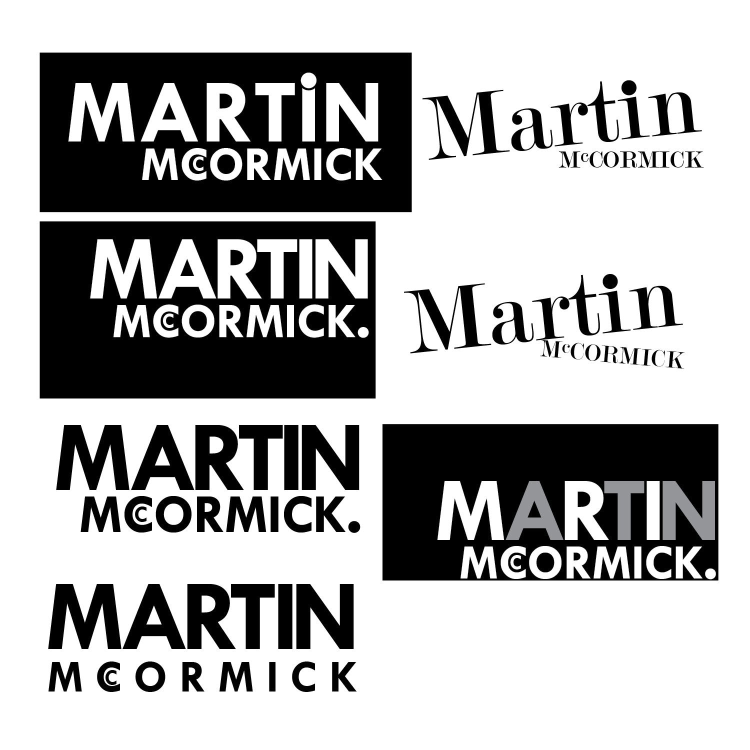Logo Design by annelada96 for Martin McCormick Design | Design #12779553