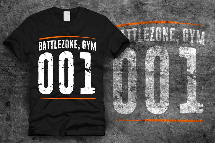 T-shirt Design by Elmer G. Amante for BattleZone Gym | Design #12772845