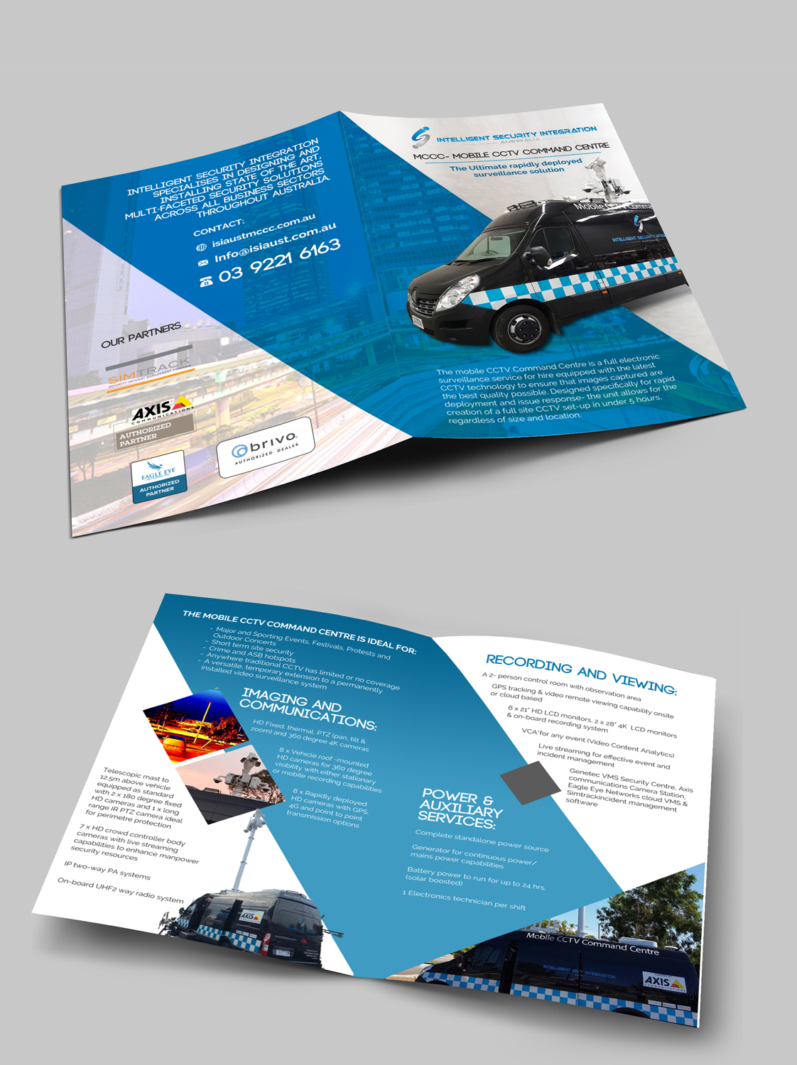 Flyer Design by Kishaloy_D for Intelligent Security Integration  | Design #12697744