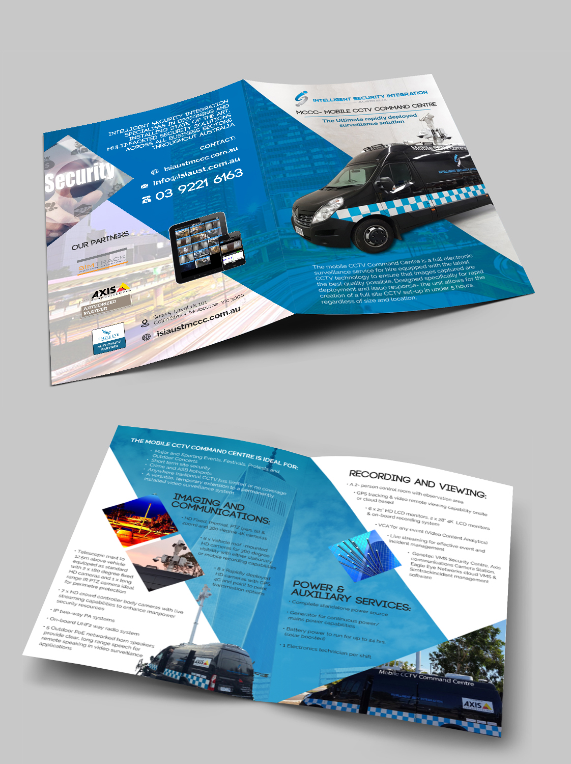 Flyer Design by Kishaloy_D for Intelligent Security Integration  | Design #12702812