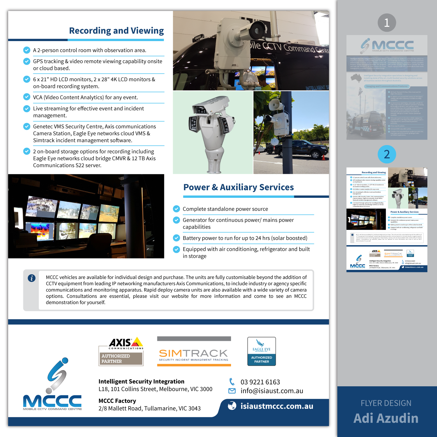Flyer Design by adiazudin for Intelligent Security Integration  | Design #12688120