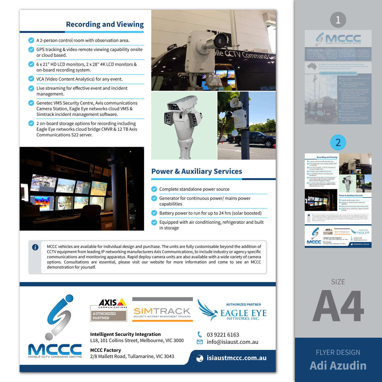 Flyer Design by adiazudin for Intelligent Security Integration  | Design #12689474