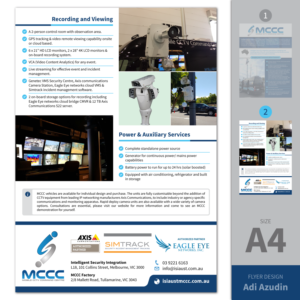 Flyer Design by adiazudin for Intelligent Security Integration  | Design: #12689474