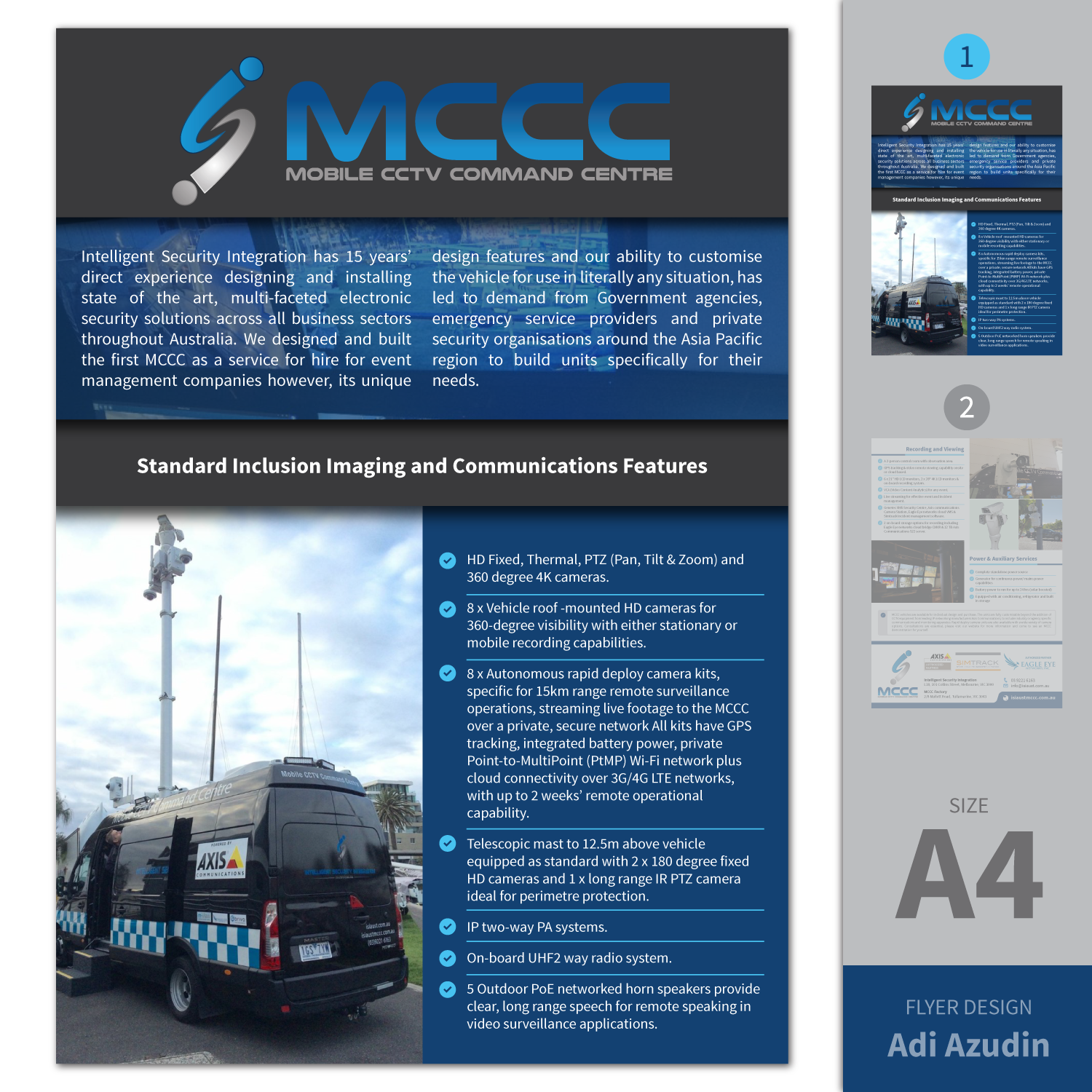 Flyer Design by adiazudin for Intelligent Security Integration  | Design #12699401
