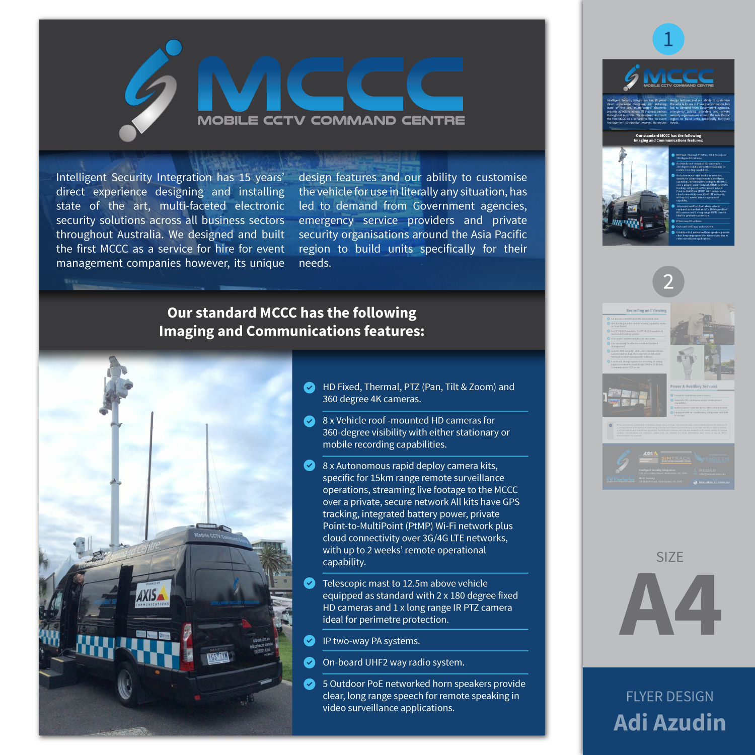 Flyer Design by adiazudin for Intelligent Security Integration  | Design #12700733
