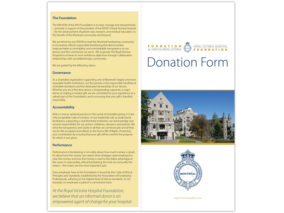 Brochure Design by Pedrocca for Royal Victoria Hospital Foundation | Design #2431439