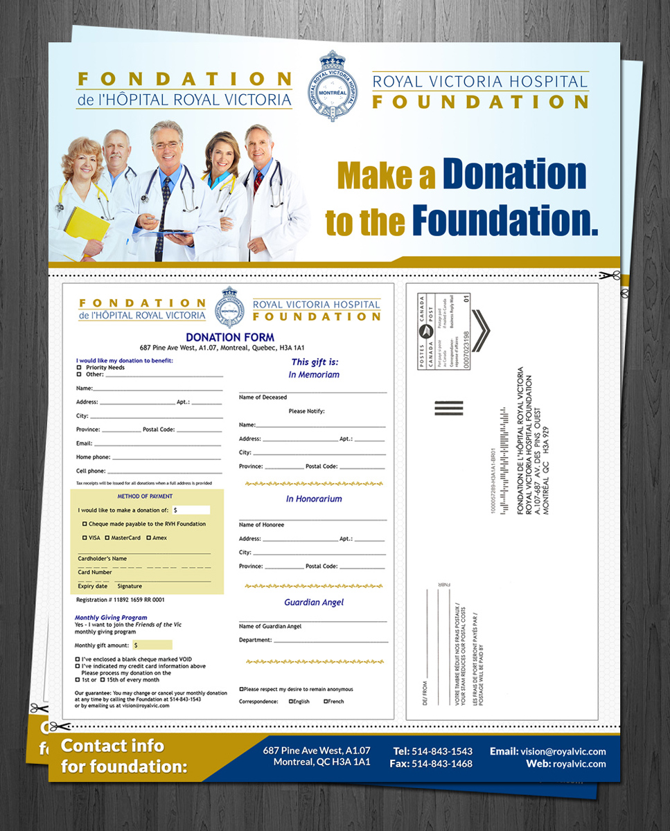 Diseño de Brochure por ESolz Technologies para Royal Victoria Hospital Foundation | Diseño #2449215