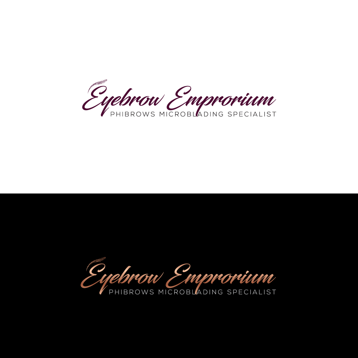 Logo Design by Salina R for Eyebrow Emporium  | Design #12697596
