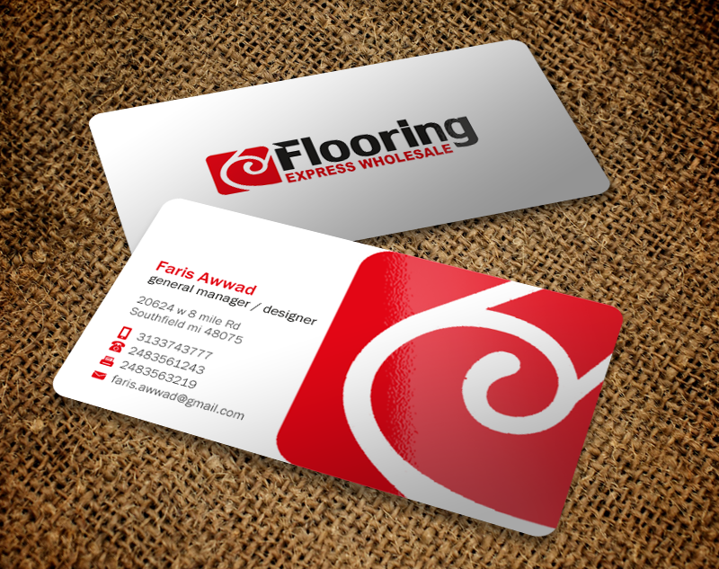Professional Serious Flooring Business Card Design For A Company