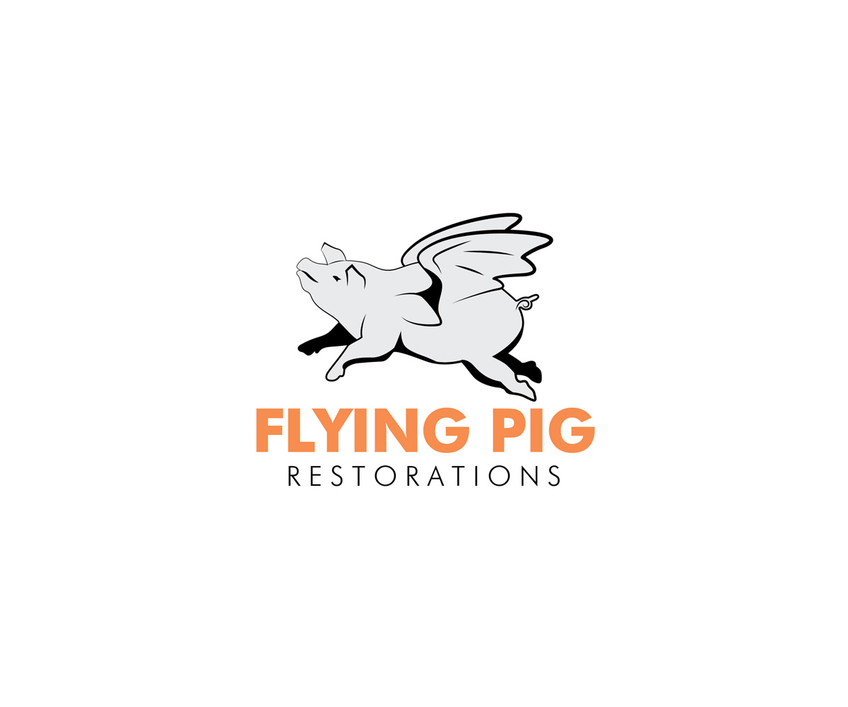 Logo Design by KabhTech Studio for Flying Pig Restorations | Design #12688164