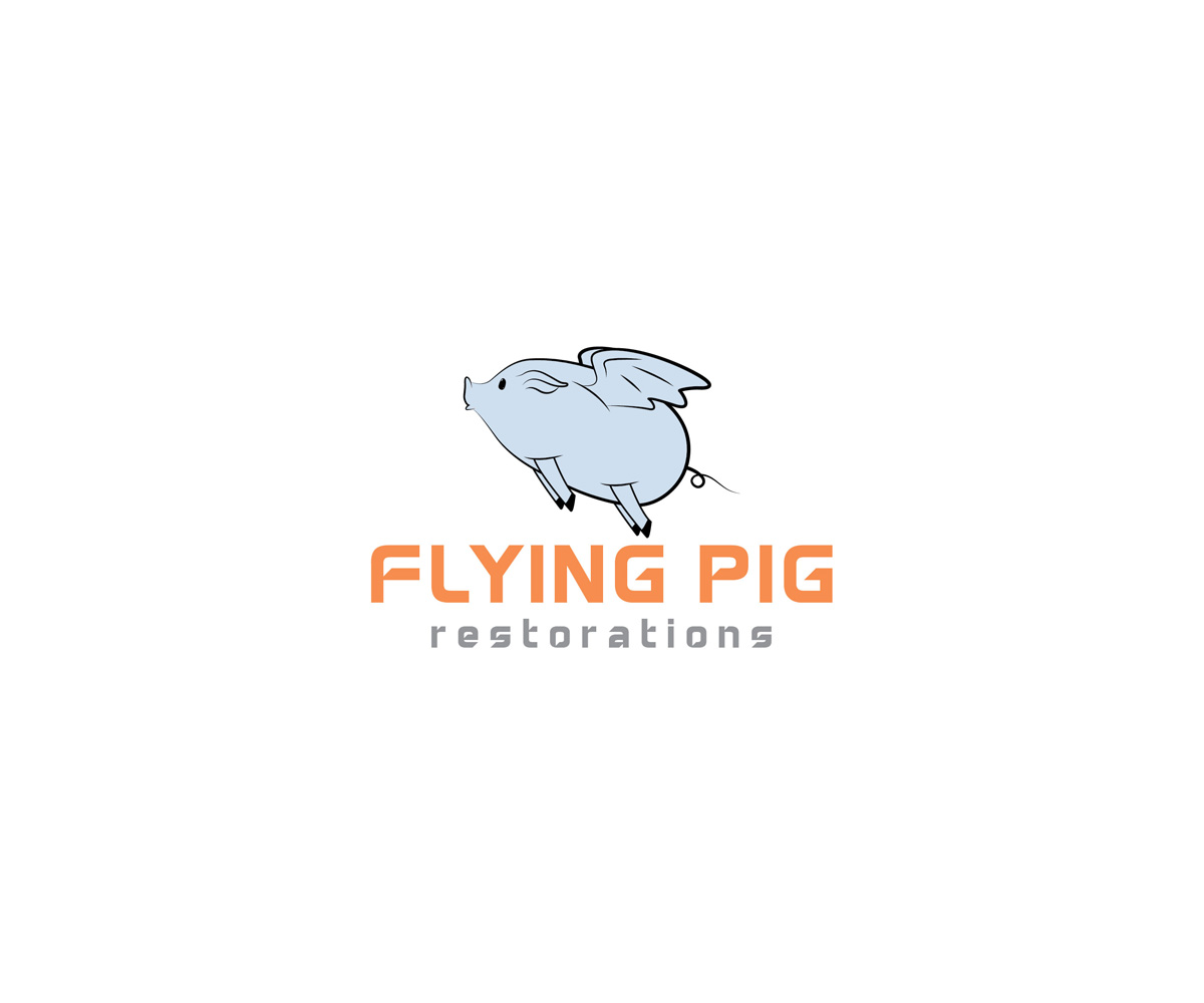 Logo Design by KabhTech Studio for Flying Pig Restorations | Design #12688168