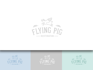 Logo Design by wonderland for Flying Pig Restorations | Design: #12695378