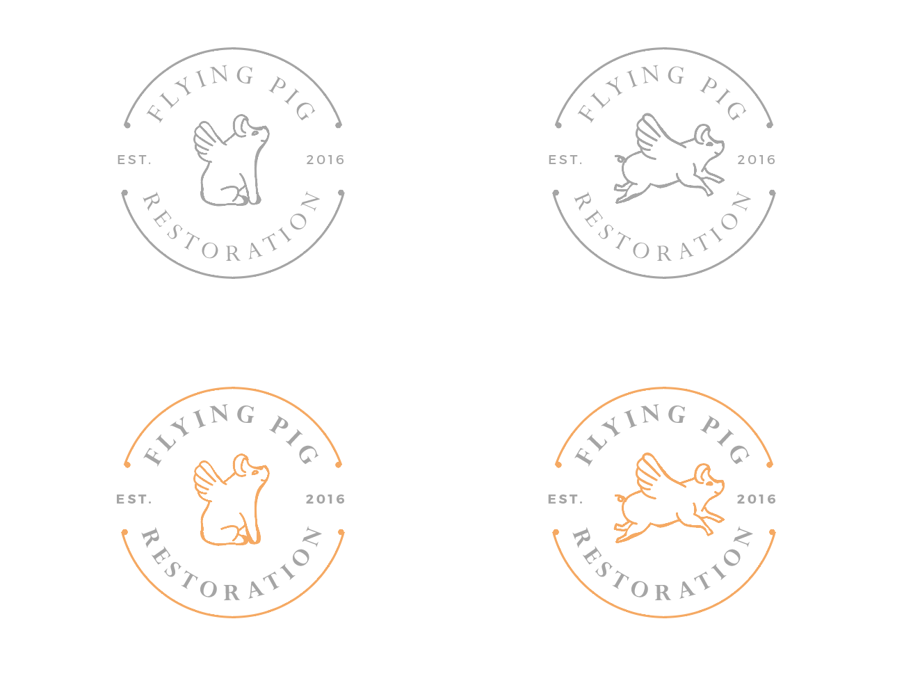 Logo Design by wonderland for Flying Pig Restorations | Design: #12756945