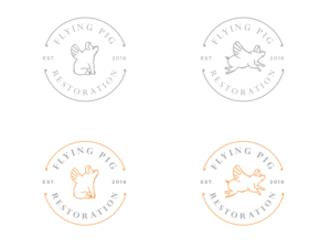 Logo Design by wonderland for Flying Pig Restorations | Design: #12756945