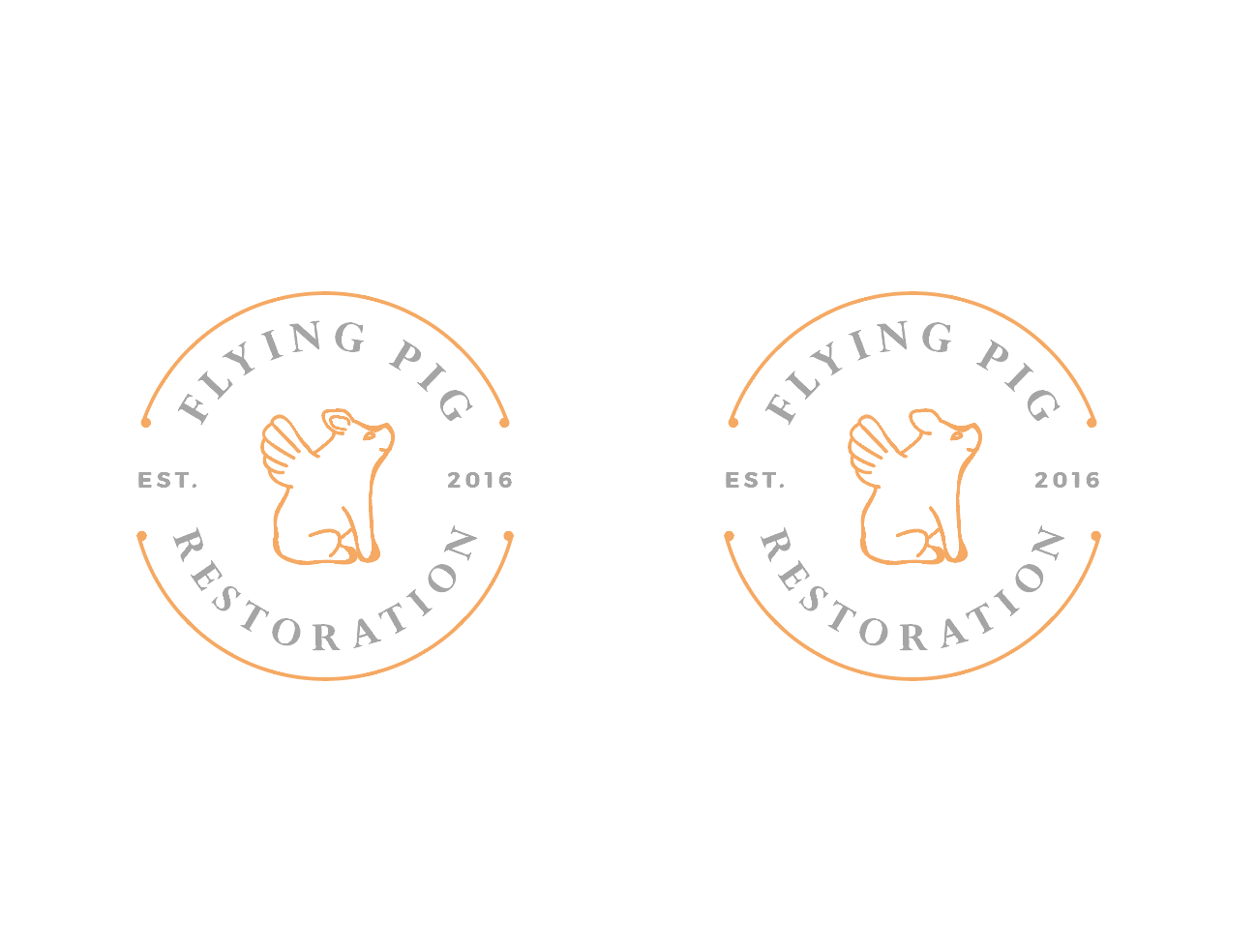 Logo Design by wonderland for Flying Pig Restorations | Design #12844417