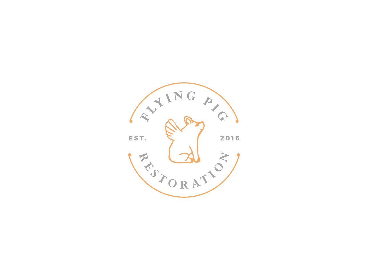 Logo Design by wonderland for Flying Pig Restorations | Design #12848038