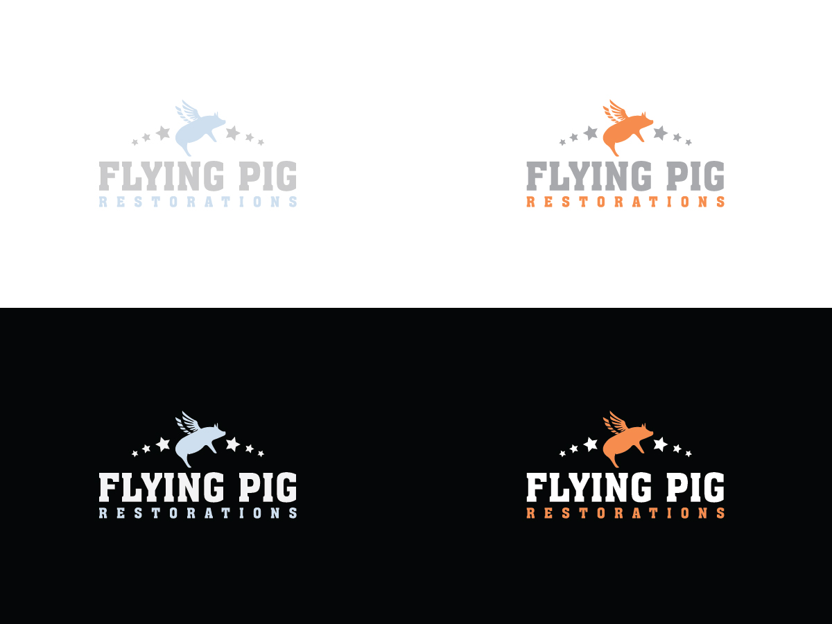 Logo Design by mail.pavanayi for Flying Pig Restorations | Design #12687578