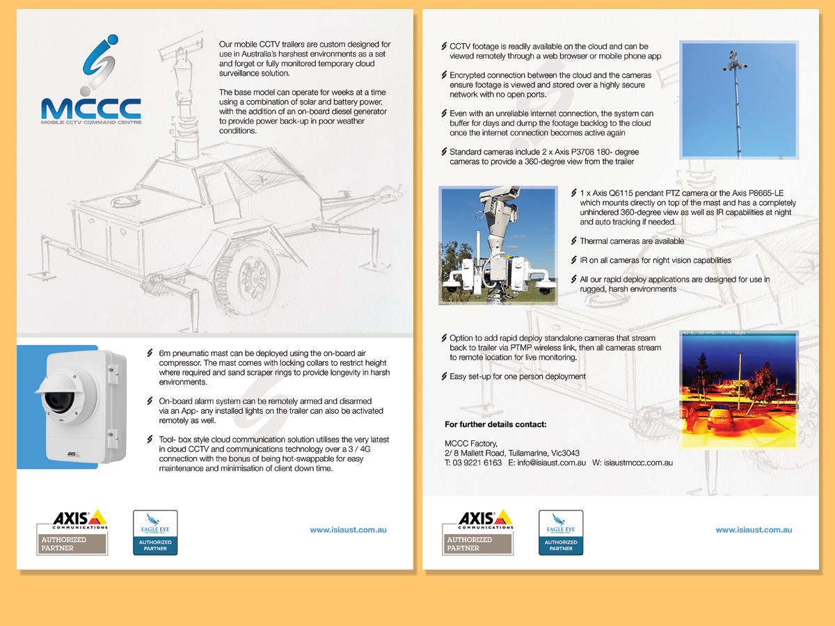 Flyer Design by LeonFX for Intelligent Security Integration  | Design #12695320