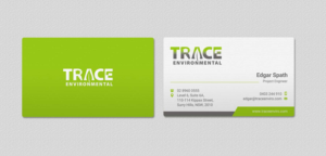 Business Card Design by INDIAN_Ashok for TRACE Environmental | Design: #12716561