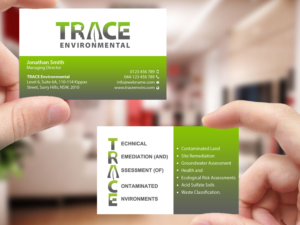 Business Card Design by Creations Box 2015 for TRACE Environmental | Design: #12712586