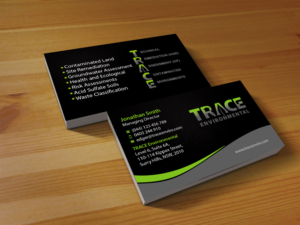 Business Card Design by Creations Box 2015 for TRACE Environmental | Design: #12712589