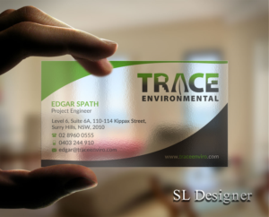 Business Card Design by SL Designer for TRACE Environmental | Design: #12697626