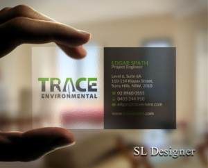 Business Card Design by SL Designer for TRACE Environmental | Design: #12697627