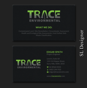 Visitenkarten-Design von SL Designer für TRACE Environmental | Design: #12697631