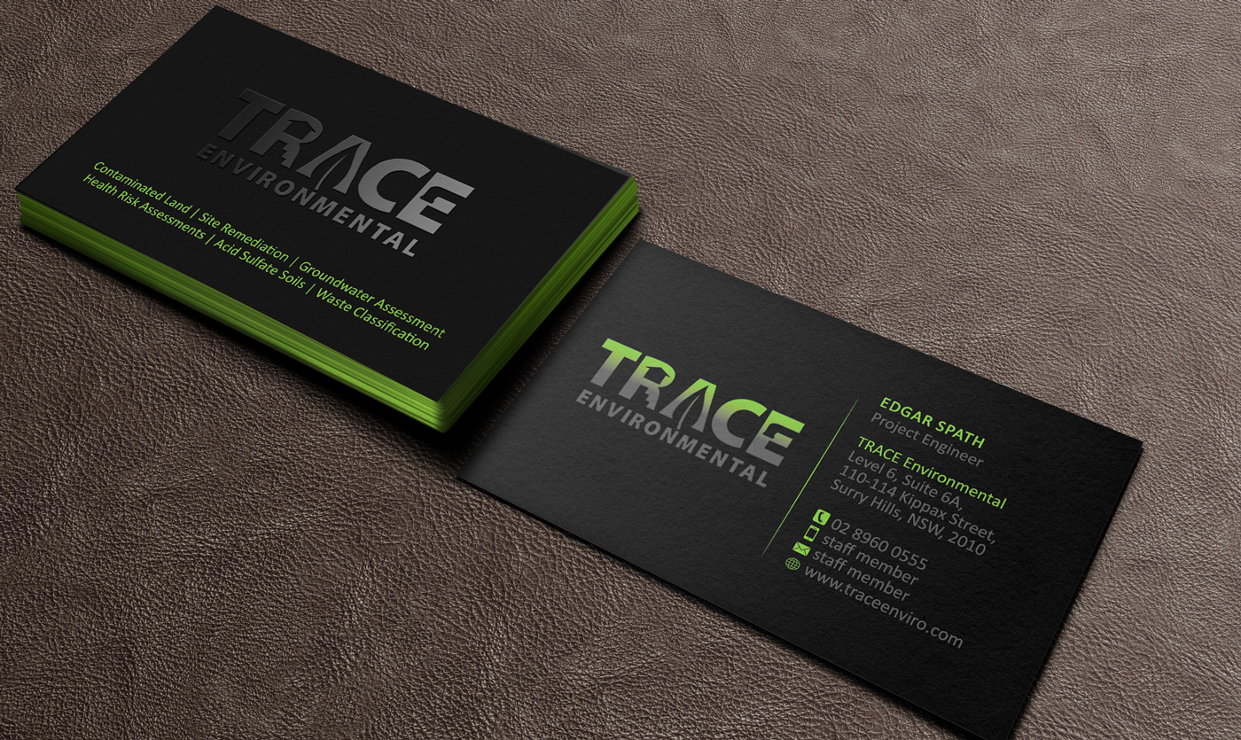 Business Card Design by Designs 2019 for TRACE Environmental | Design #12703529