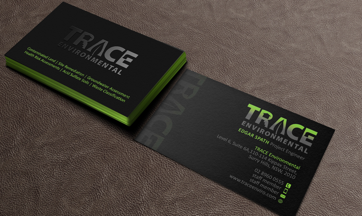 Business Card Design by Designs 2019 for TRACE Environmental | Design #12703531
