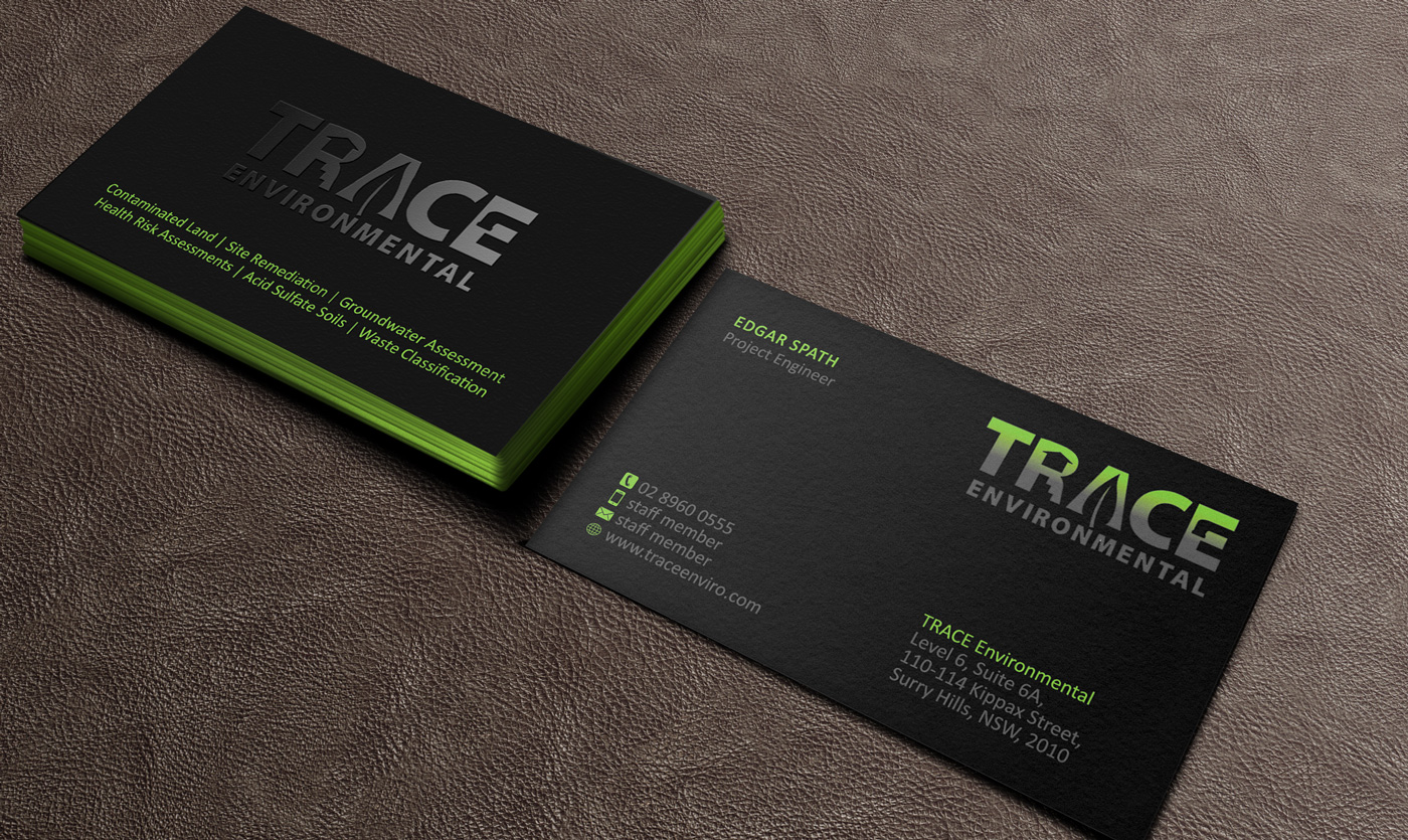 Business Card Design by Designs 2019 for TRACE Environmental | Design #12703533