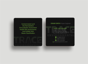 Business Card Design by Designs 2019 for TRACE Environmental | Design: #12717011