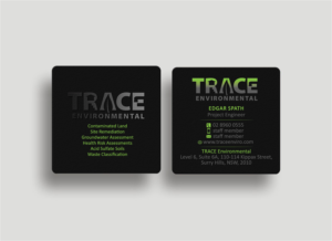 Business Card Design by Designs 2019 for TRACE Environmental | Design: #12717014