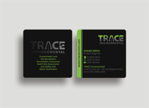 Visitenkarten-Design von Designs 2019 für TRACE Environmental | Design: #12717151