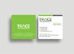 Business Card Design by Designs 2019 for TRACE Environmental | Design: #12726632