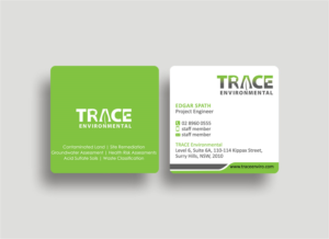 Business Card Design by Designs 2019 for TRACE Environmental | Design: #12726634
