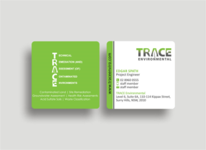 Business Card Design by Designs 2019 for TRACE Environmental | Design: #12758320