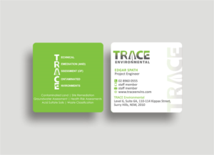 Business Card Design by Designs 2019 for TRACE Environmental | Design: #12758323
