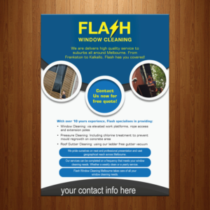 Signage Design by theblueart for Flash Window Cleaning | Design #12696604