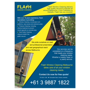Design de Panneau par Artlu pour Flash Window Cleaning | Design : #12691534