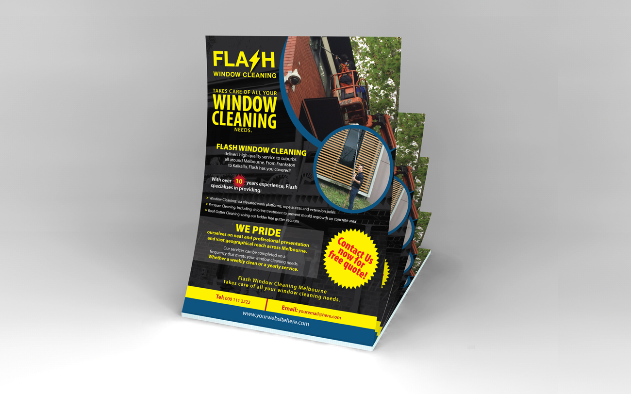 Signage Design by Impressive Sol for Flash Window Cleaning | Design #12702078