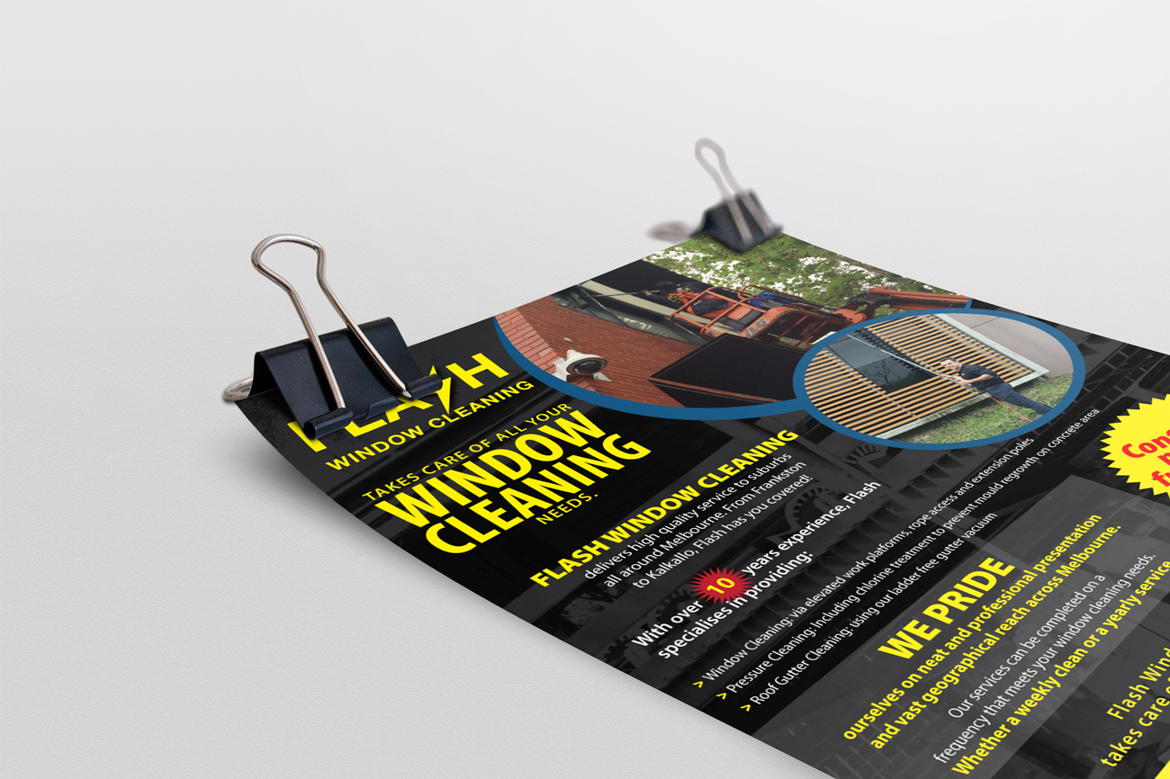 Design de Panneau par Impressive Solutions pour Flash Window Cleaning | Design #12702081