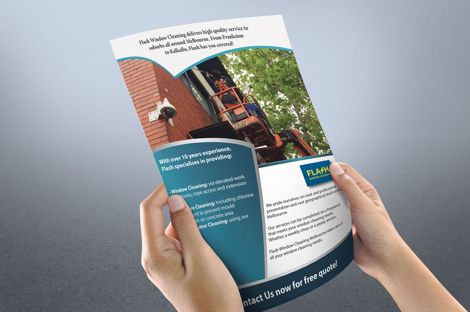 Signage Design by maryampirzada0 for Flash Window Cleaning | Design #12696306