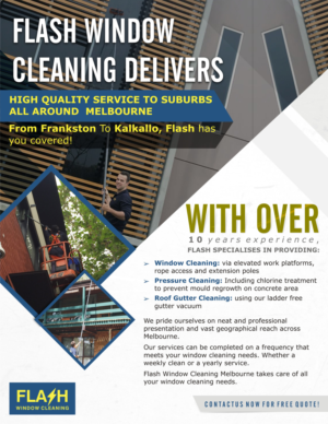 Signage Design by Marketing Wings for Flash Window Cleaning | Design: #12694022