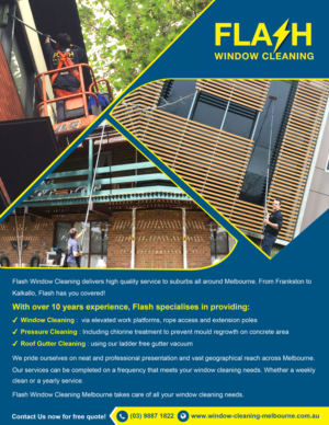Signage Design by Marketing Wings for Flash Window Cleaning | Design: #12694023